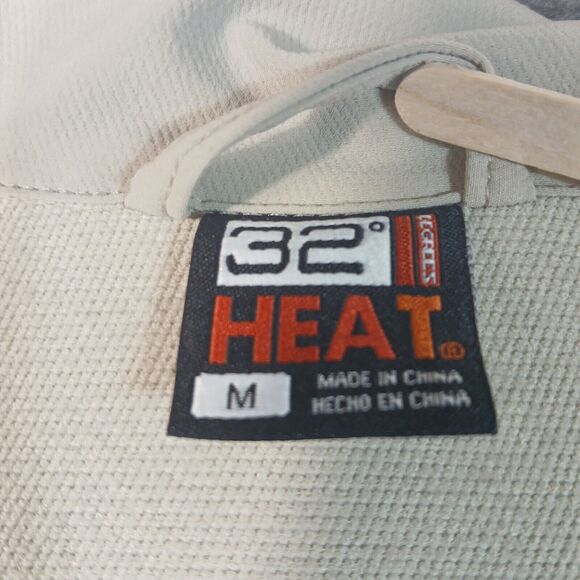 32 Degrees Cool Mens Lightweight Jacket‎ Gray Hooded Zippered Size M Windbreaker - Picture 9 of 14